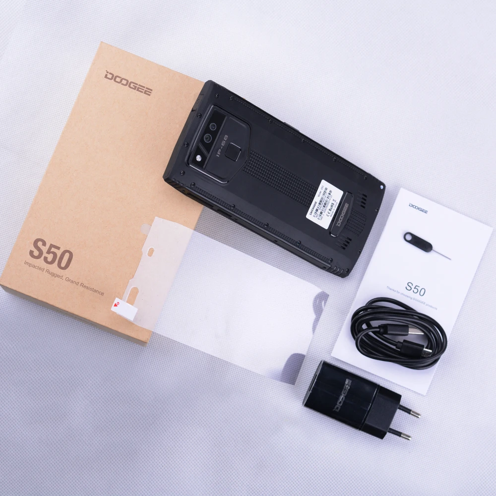 DOOGEE S50 6 ГБ + 128 IP68 смартфон MTK6763T 2 5 ГГц Octa Core Android 7 1 4 камеры 7&quot HD 18:9 Экран 5180 мАч