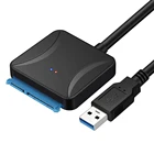 Новый SATA USB3.0 Кабельный адаптер-Переходник USB 3,0 SATA кабель для 2,5 дюйма 3,5 дюймовый HDD SSD жесткий диск