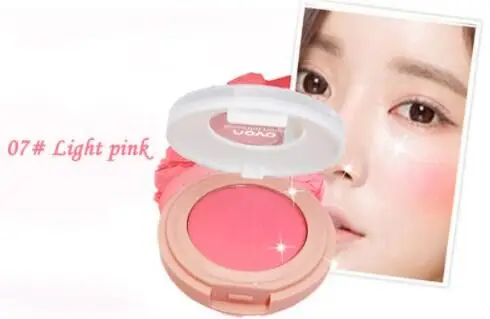 07 Light pink 8 цветов румяна для щек Румяна прессованная основа для лица макияж декоративная косметика пудра палитра - Цвет: 07 Light pink