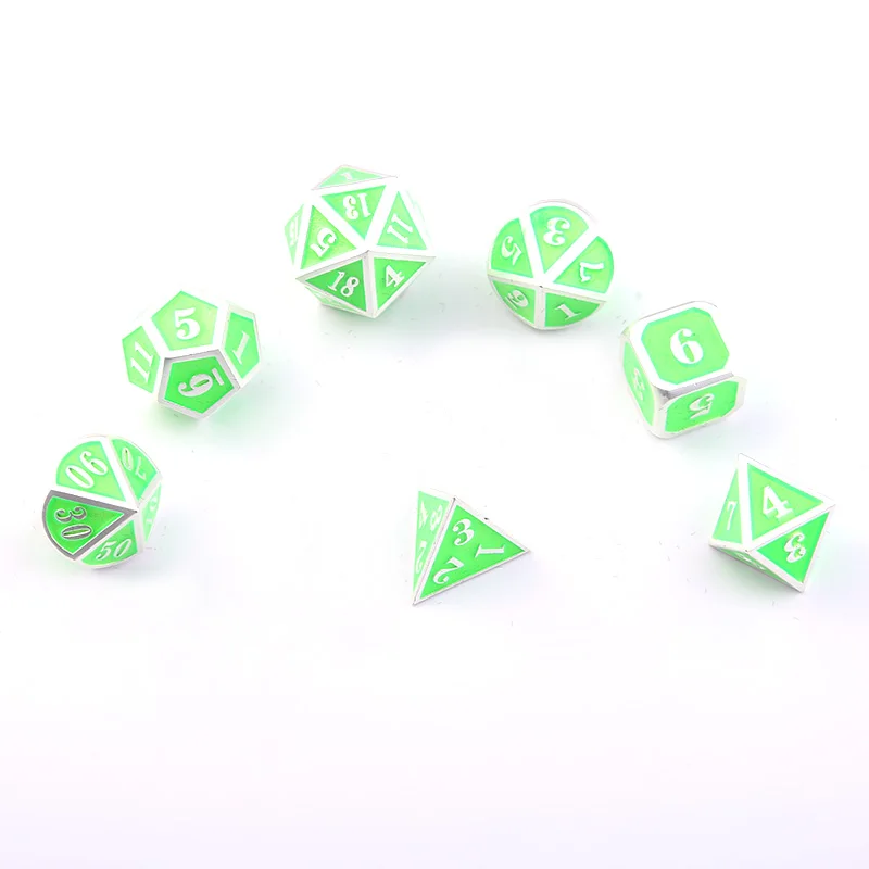 Игральные кости DND металлический Rpg набор многогранные D20 10 8 12 интересные