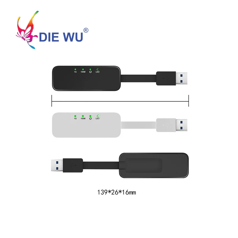 Diewu Портативный RTL8152 Chips USB 2,0 для RJ45 сетевая карта беспроводной локальной сети адаптер 10/100 Мбит/с для планшетных ПК Win 7 8 10 Vista