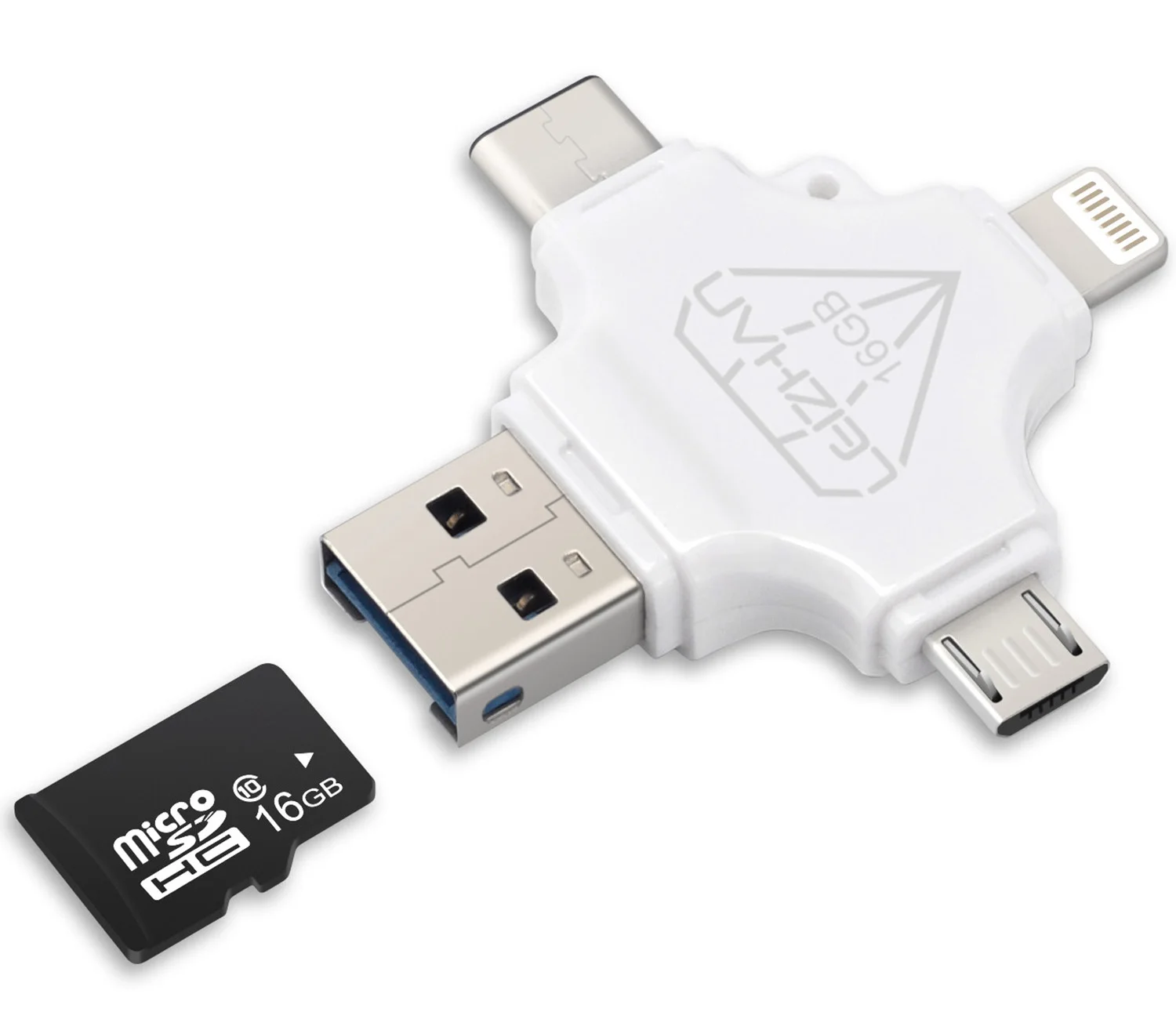 Plastic LEIZHAN USB флеш-накопитель для iPhone xr x 8 7 6s 6 5S Lightning type-C Флешка для samsung GALAXY S8 huawei nova 2 P10 Nubia Z17 - Цвет: Plastic