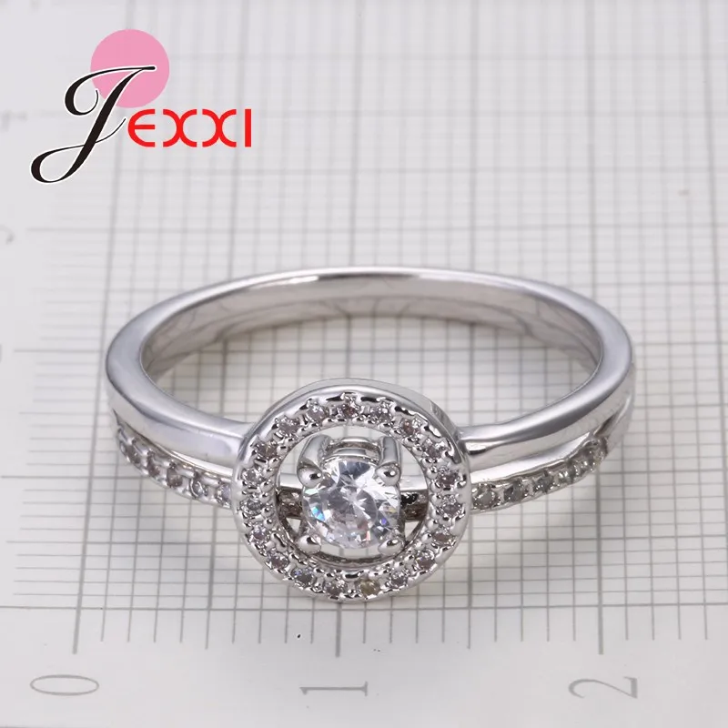 JEXXI новые модные с чешскими кристаллами женские кольца оптом S90 серебро