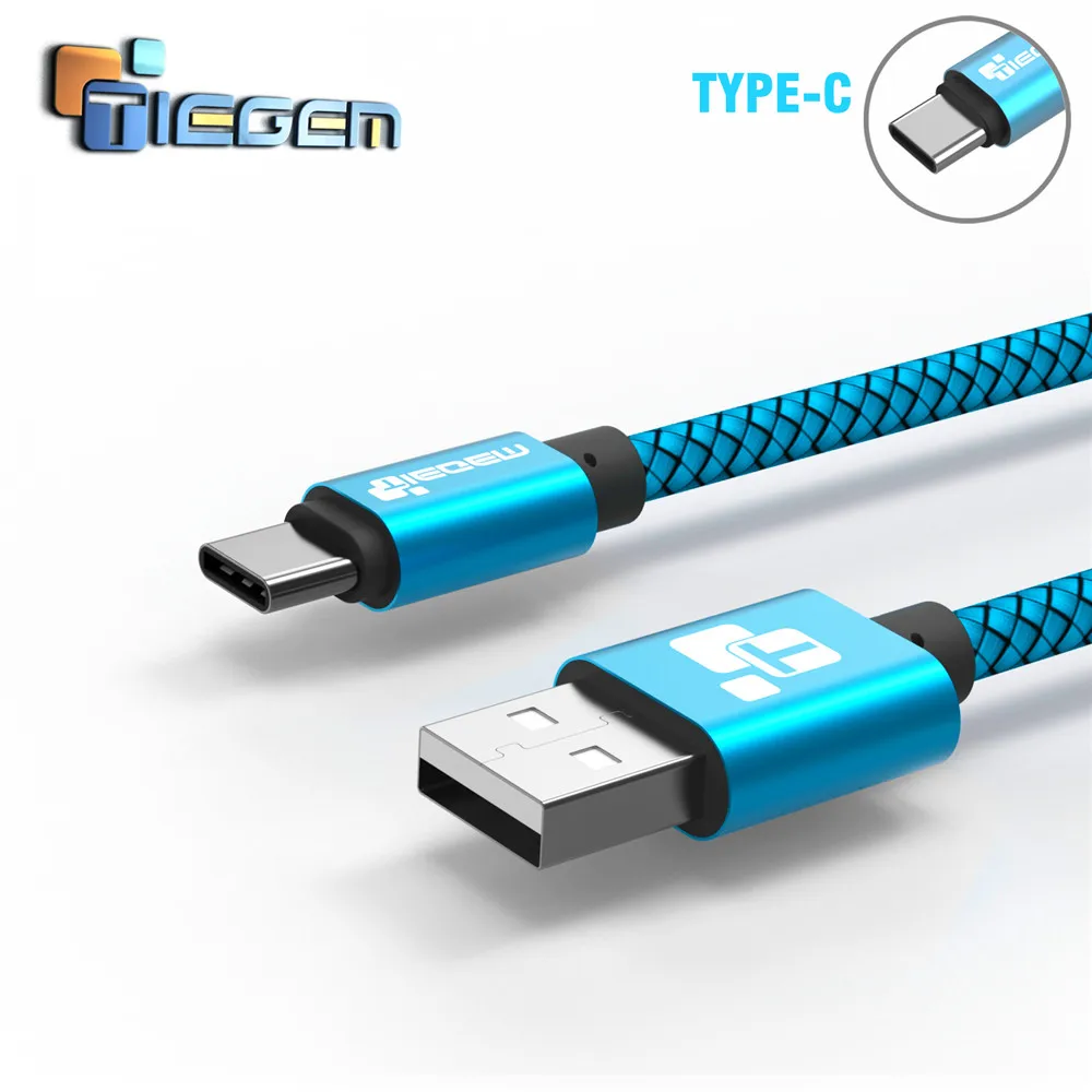 USB Type C кабель TIEGEM для Samsung S10 S9 S8 быстрая зарядка мобильный телефон зарядный провод