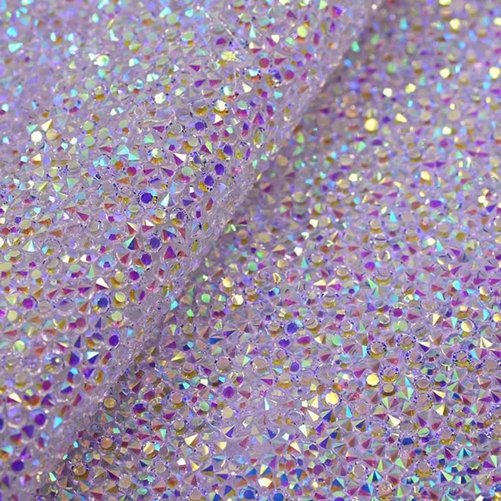 Crystal ab 24*40 см Кристалл Стразы на сетчатой основе отделка Кристалл Ткань Лист Стразы Аппликации окантовка патч для платья самодельные Украшения, Аксессуары - Цвет: Crystal ab