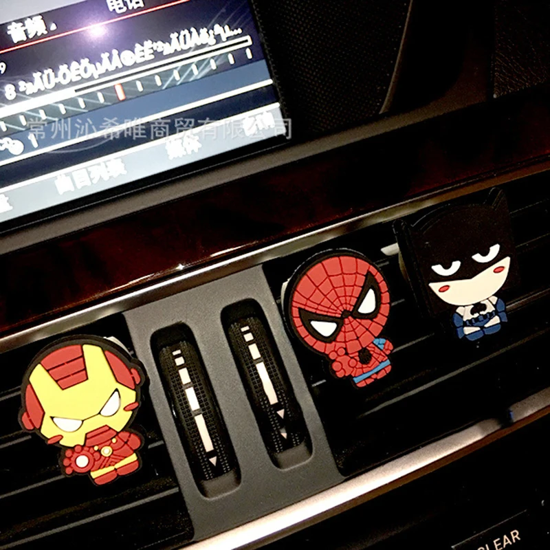 Автомобиль духи Vent клип для Marvel Мстители герой рисунок автомобильный освежитель