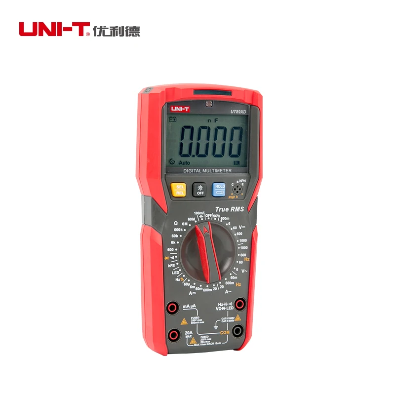UNI T UT89XD/UT89X True TRMS 20A высокотоковый Цифровой мультиметр Вольтметр