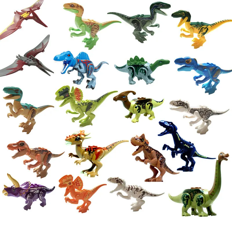 Мир динозавров юрского периода для legoing мир парка pterosouria Triceratops T Rex набор