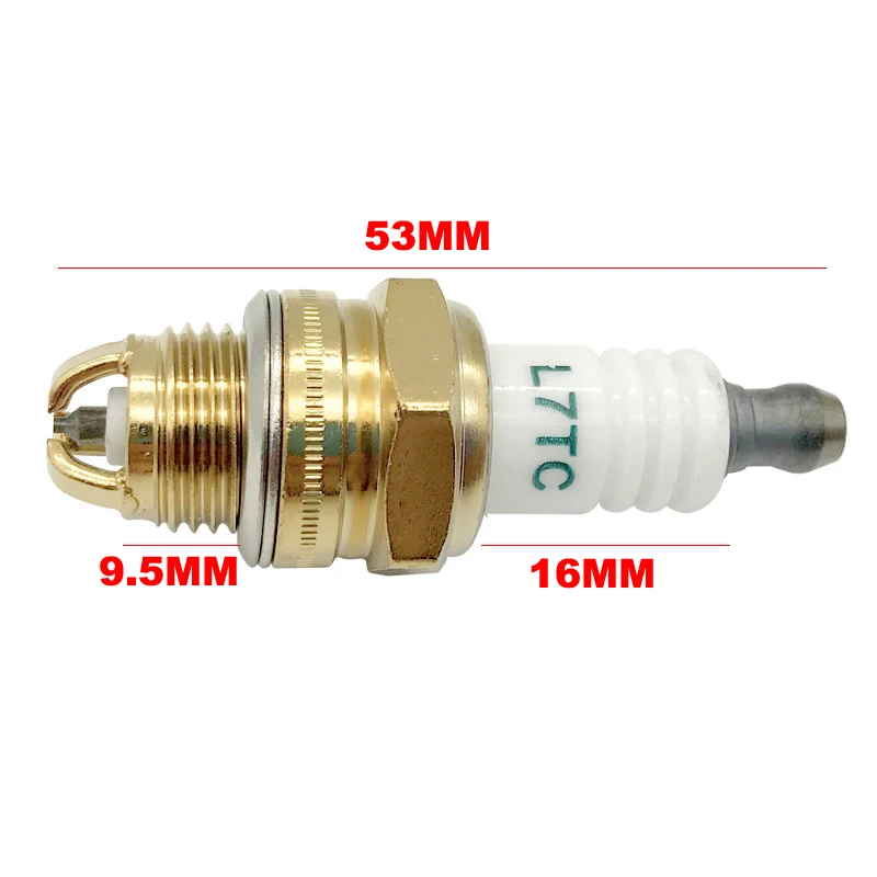 1 из 2 предметов 3 электроды, свечи зажигания L7TC для BM6A BMR6A WS6E WS7E BPMR6A WS7F CJ7Y W20MU L7TC BPMR7A 2-х тактный цепная пила для газонокосилок