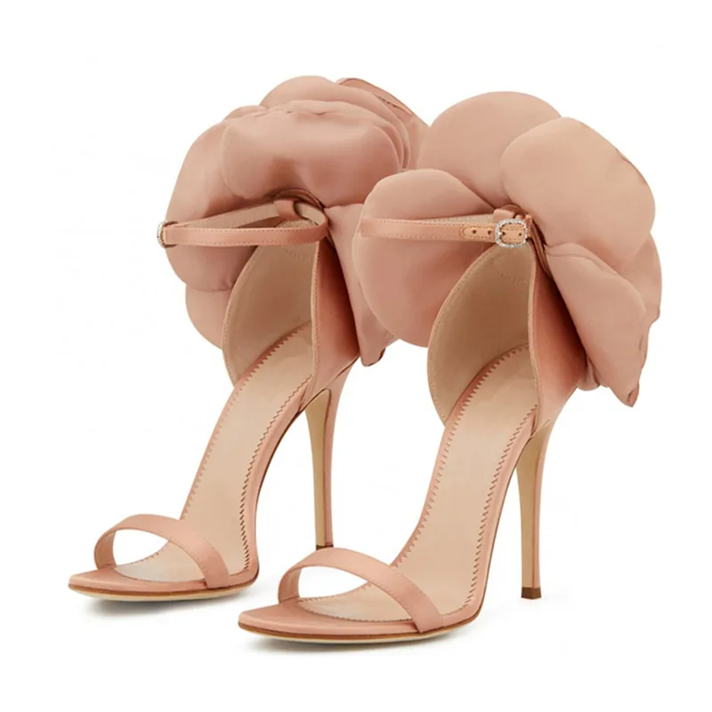 Женские шелковые сандалии гладиаторы с ремешком на щиколотке черные летние