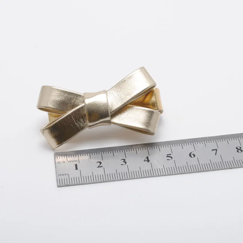 1 шт. заколки для волос из искусственной кожи с бантом |