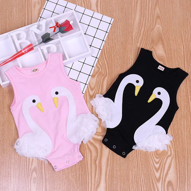 Летняя одежда для маленьких девочек 2018 детский комбинезон модное Кружевное боди