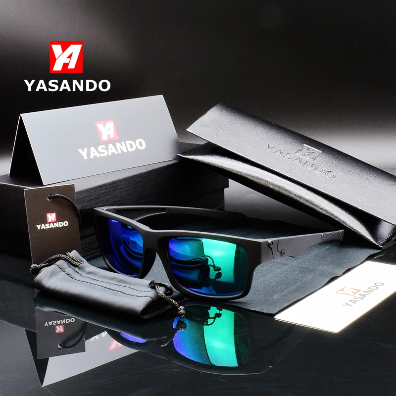 Солнцезащитные очки для мужчин и женщин 2019 YASANDO поляризованные линзы зеркальная