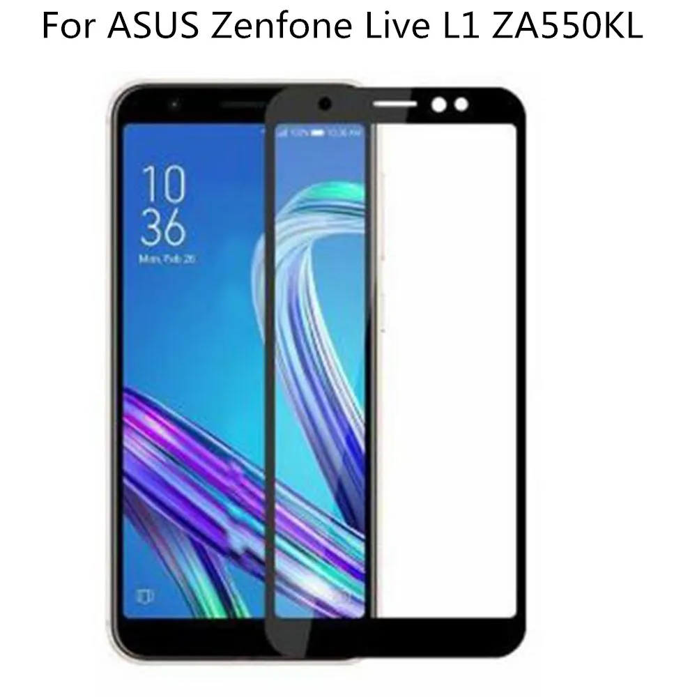 3D закаленное стекло для ASUS Zenfone Live L1 ZA550KL полное покрытие Защитная пленка Asus
