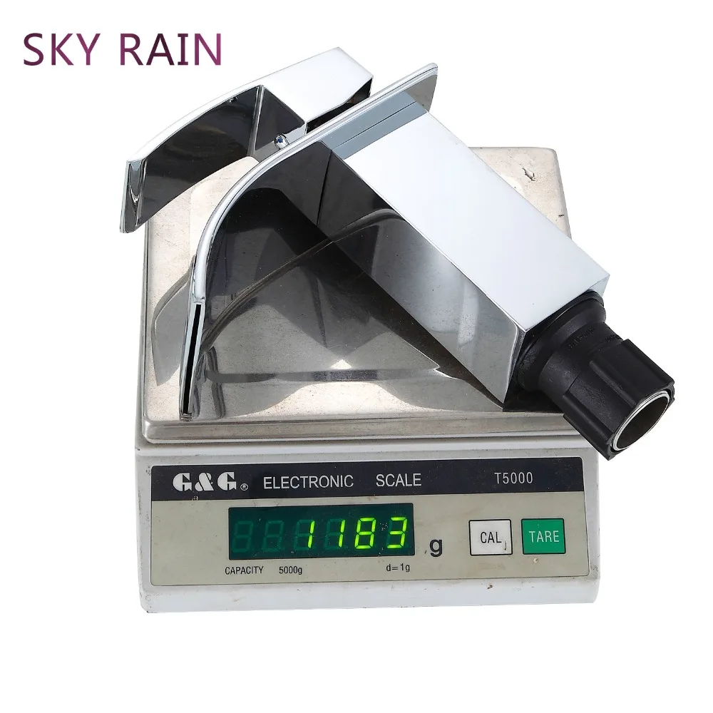 Смеситель для кухонной мойки SKY RAIN латунный кран Водопад хромированный