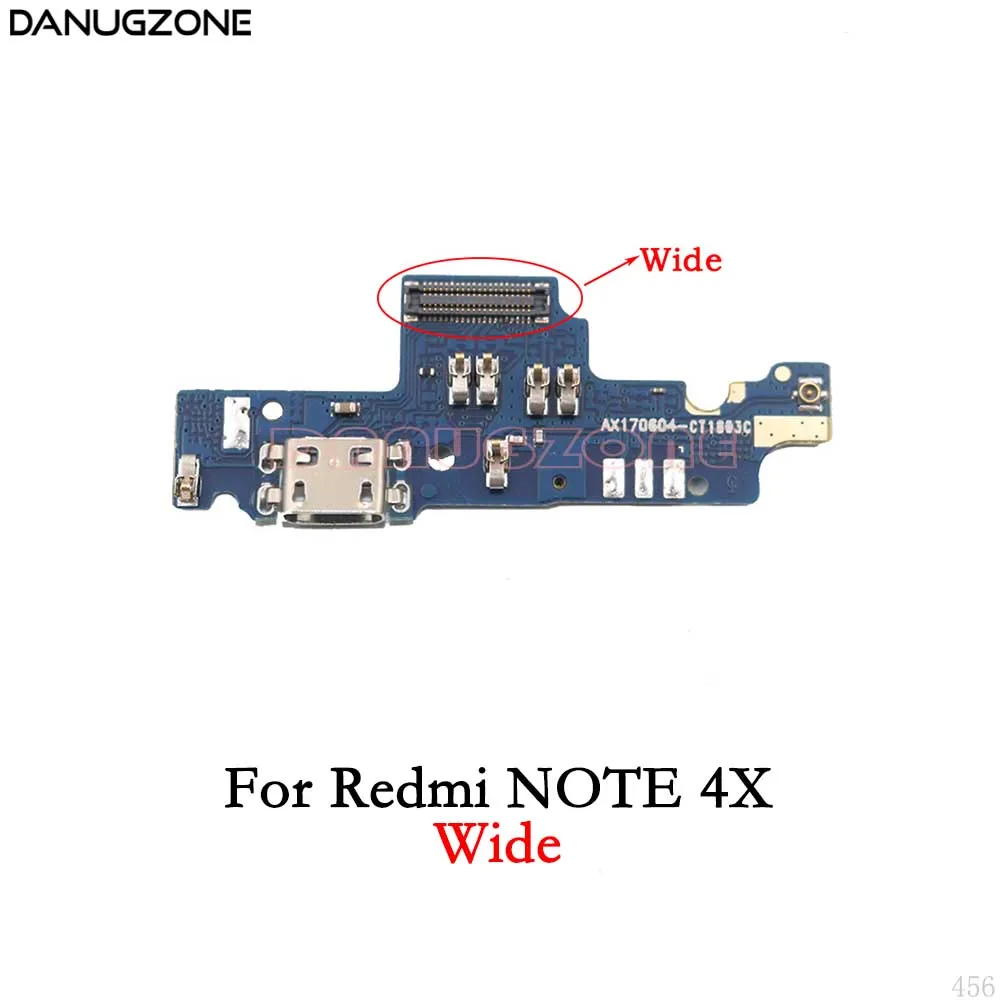 For NOTE 4X (Wide) Зарядная док-станция usb порт разъем плата для зарядки гибкий кабель для Xiaomi Redmi NOTE 4 4X/NOTE 3 PRO/NOTE 4X X20 - Цвет: For NOTE 4X (Wide)