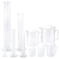 plastic graduated cylinders and plastic beakers5pcs plastic graduated cylinders 10ml 25ml 50ml 100ml 250ml and 5pcs plastic b