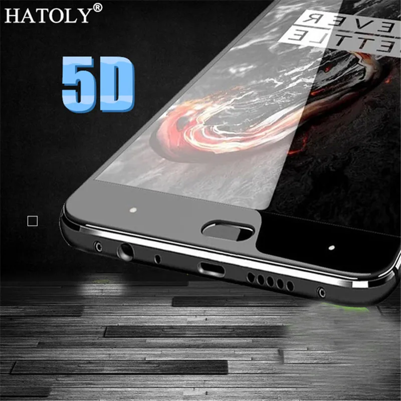 Закаленное стекло HATOLY 5D One Plus 3 T защита для экрана OnePlus жесткое полностью
