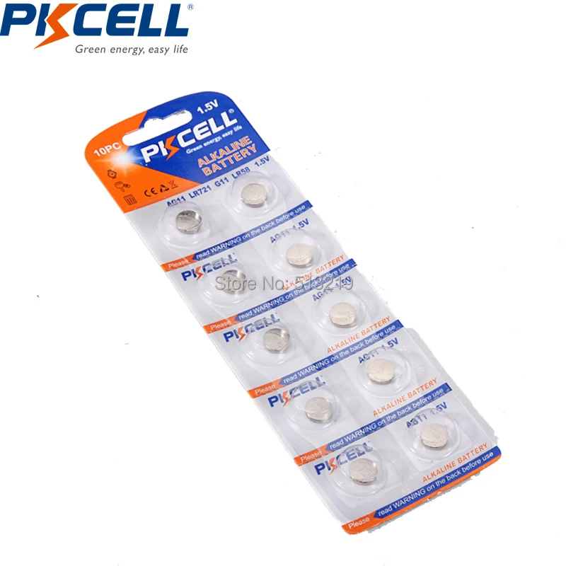 20 X G11 кнопочные батареи AG11 LR721 LR58 162 62A 362 SR721W 1 5 V щелочные эквивалент | Электроника