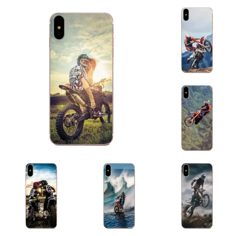 Motocross Show Soft Silicone TPU Transparent Phone Covers Case For Apple iPhone X XS Max XR 4 4S 5 5C 5S SE 6 6S 7 8 Plus | Мобильные - Фото №1
