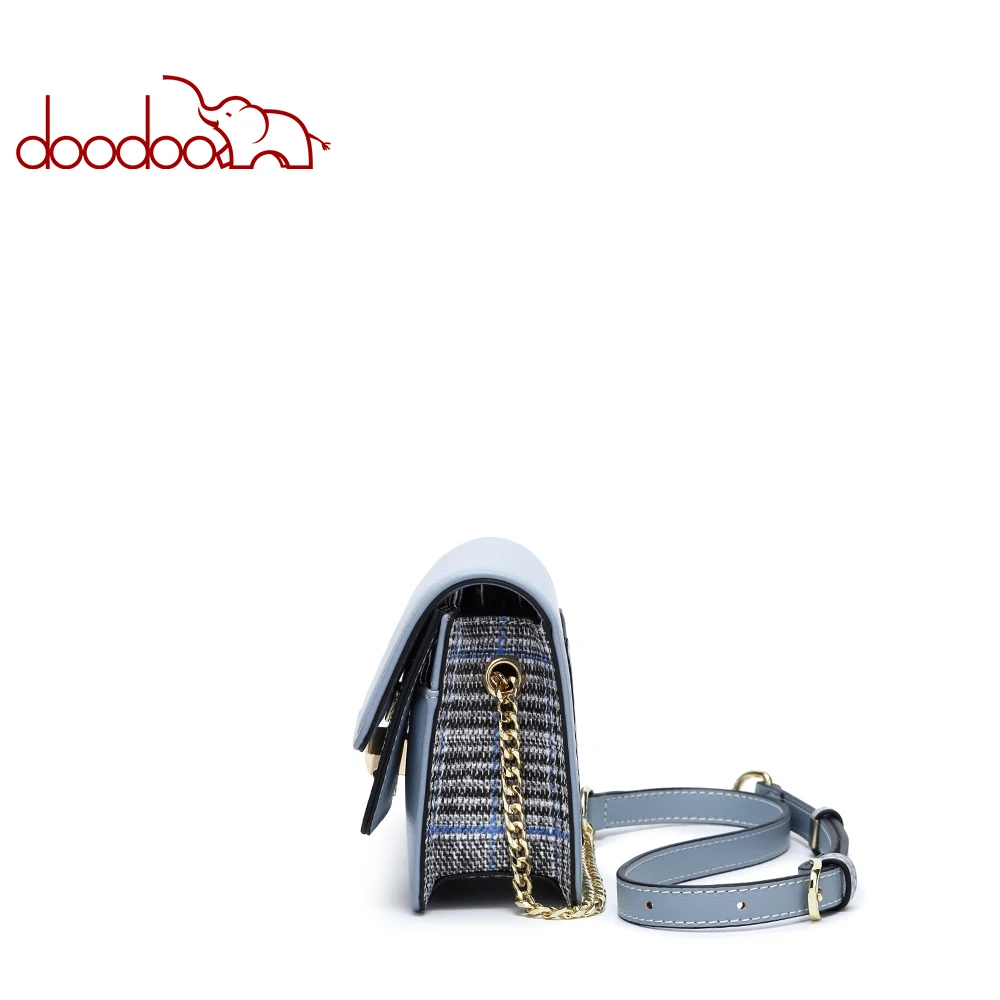Женская сумка мессенджер DOODOO повседневная винтажная Сумка Кроссбоди из