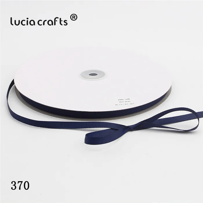 370 Navy blue Lucia Crafts 100y 6 мм многоцветные корсажные ленты бант поделки Сделай Сам шитье ручной работы упаковочные материалы аксессуары 040054279 - Цвет: 370 Navy blue