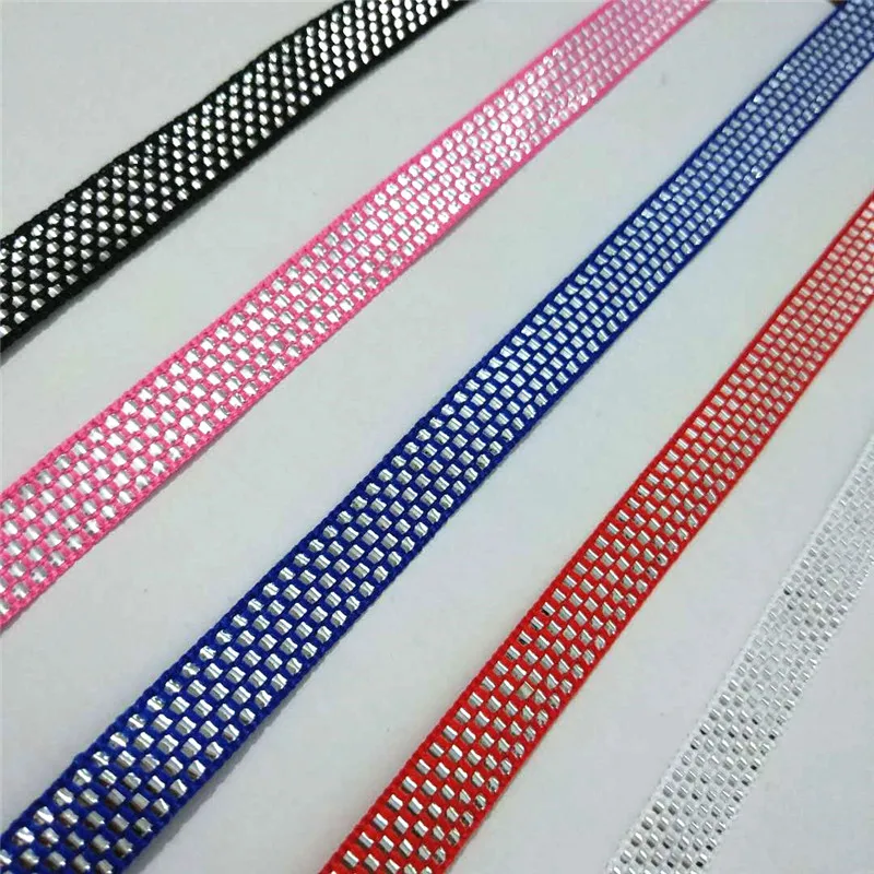 

Thin Ribbon reflective Silver Ribbons 1cm witdh Poluester Ribbon