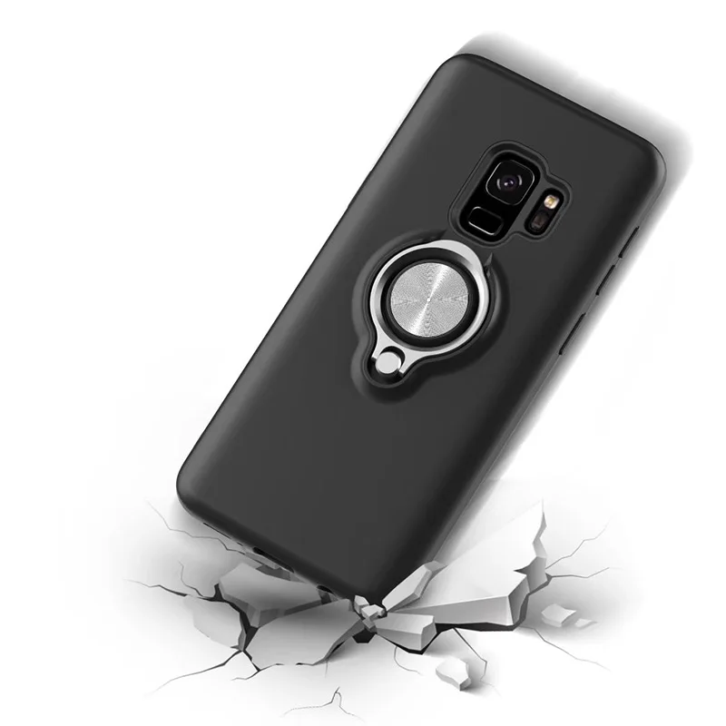 Для Samsung Galaxy S9 s9plus модные Подставки Жесткий PC + мягкий Silicine чехол для телефона В