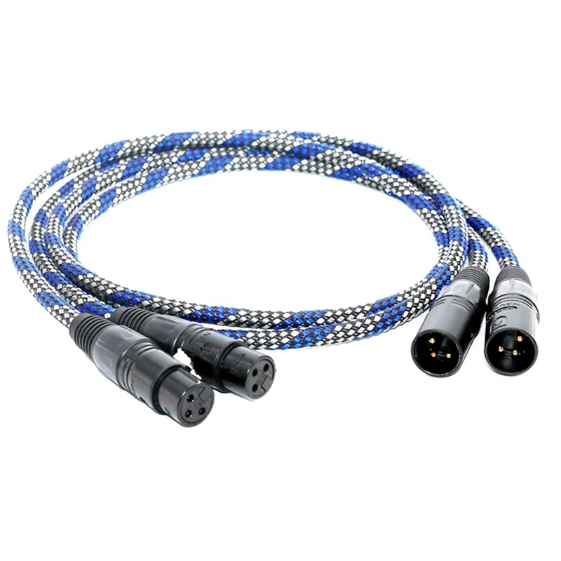 Кабель для соединения аудио с разъемом neutrik XLR Красный медный посеребренный SQ 888 5N