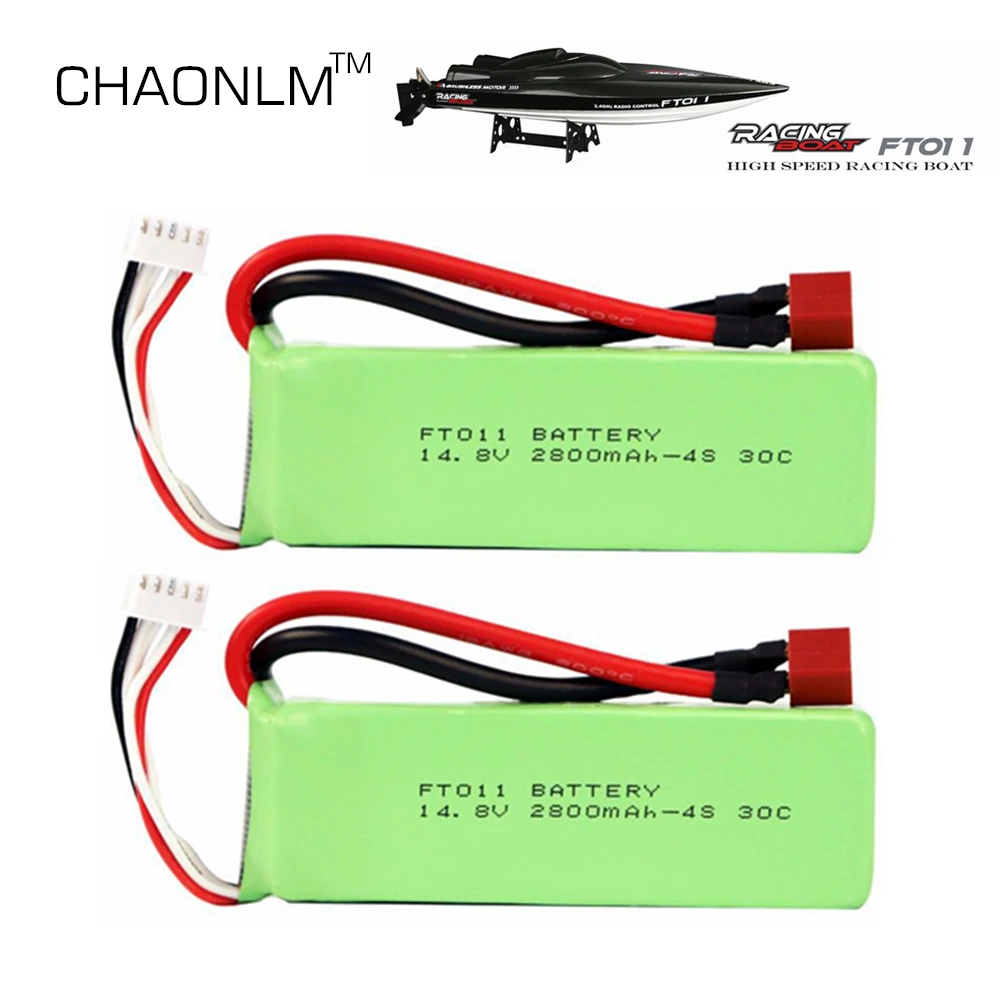 2 шт 2800mah 14,8 V батарея RC 4S Lipo батарея 14,8 V 30C 803496-4s для FT010 FT011 RC лодка RC вертолет самолеты автомобиль Квадрокоптер