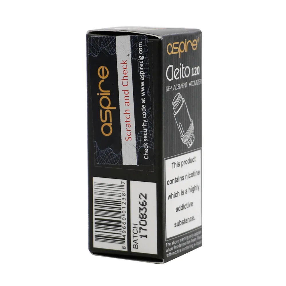 5 шт./упаковка Aspire Cleito 120 сменная катушка для электронных сигарет сопротивление 0 16