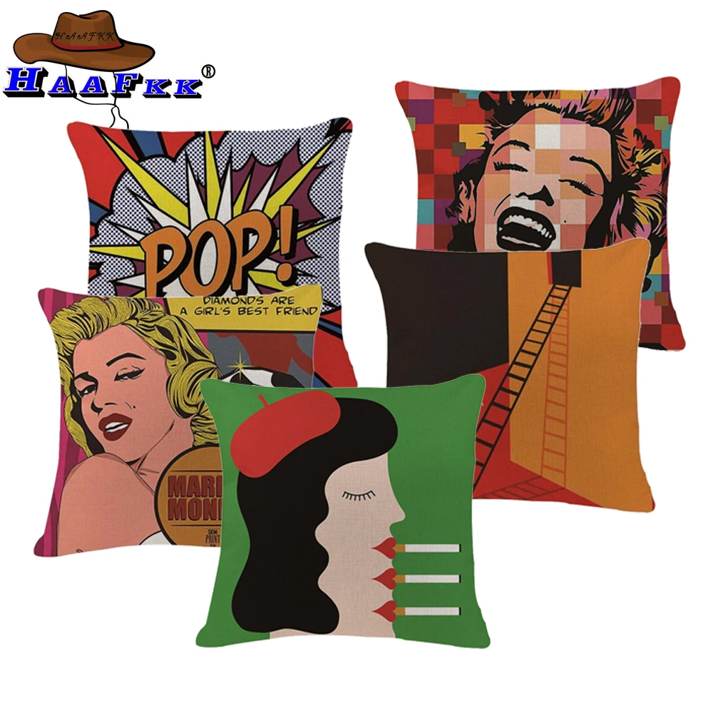 Подушка в стиле ретро Чаплин наволочка папа прямоугольное кресло пузырек