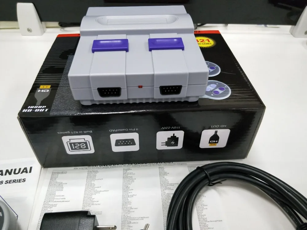 Новая Мини ТВ игровая консоль HDMI выход 8Bit Ретро видео встроенный 821 различные