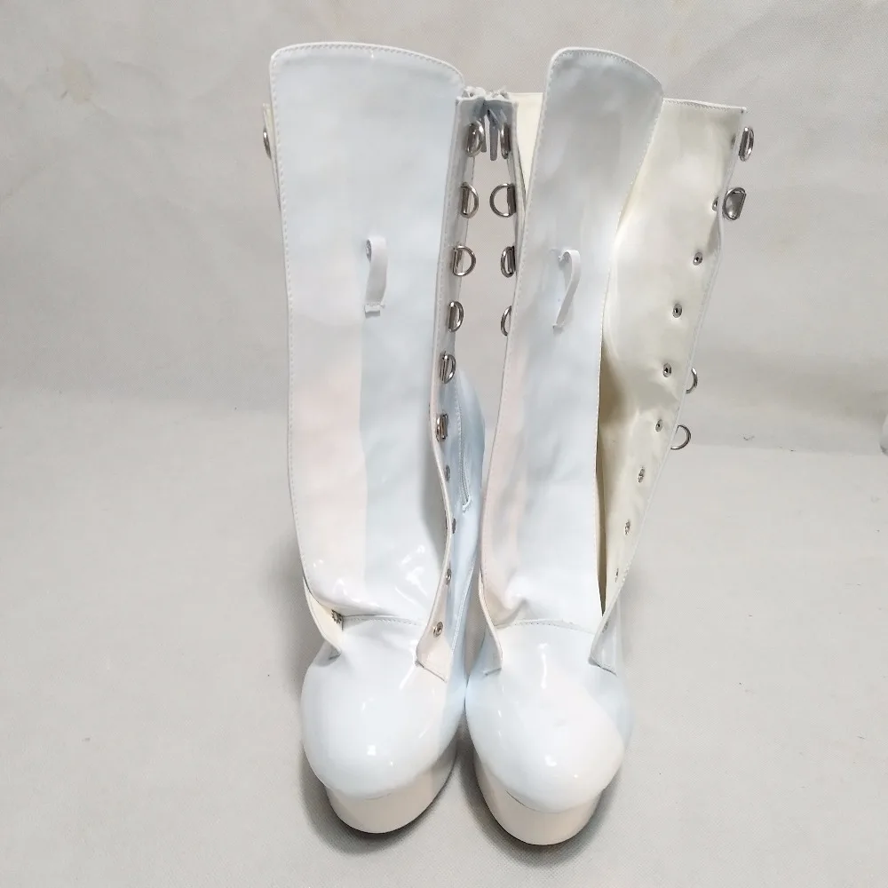 Женские ботинки из ПУ кожи на шнуровке высоком каблуке 15 см|pu leather boots|boots sexyleather boots