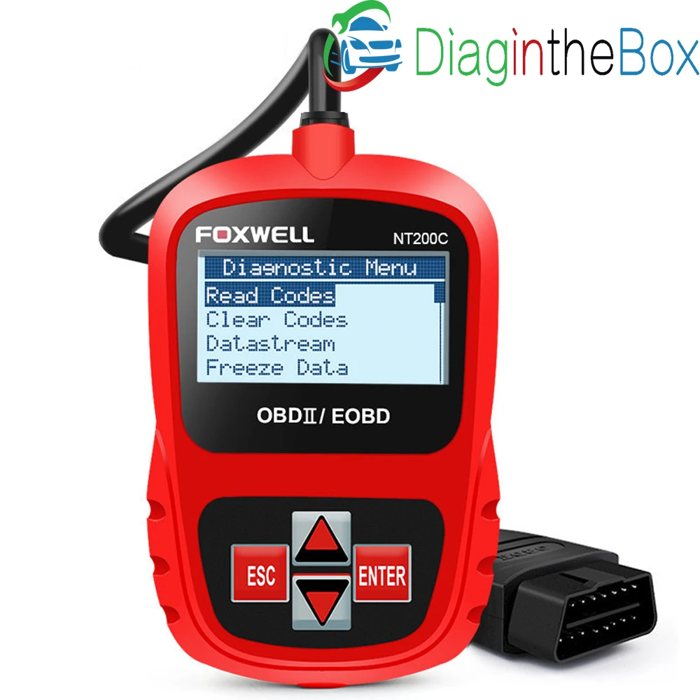 FOXWELL NT200C OBD2 EOBD диагностический инструмент двигателя Code Reader Сенсор стоп кадр OBDII