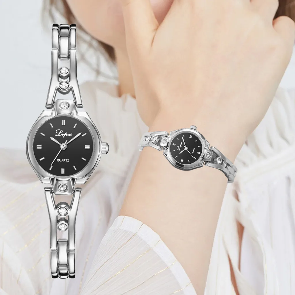 Lvpai женские часы Топ Бренд роскошные золотые браслет со стразами reloj mujer montre