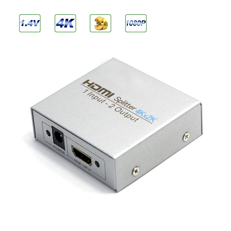 AIXXCO HDCP HDMI сплиттер Full HD 1080p видео HDMI коммутатор 1X2 1X4 Сплит 1 в 2 Выход Усилитель дисплей для HDTV DVD PS3