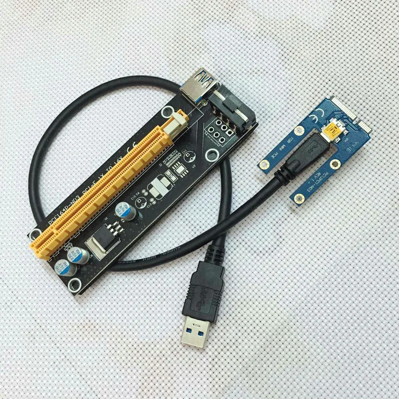 Mini PCIe 1x PCI Express x16 Riser Card для ноутбука внешняя графическая карта GDC Miner mini к e слот BTC