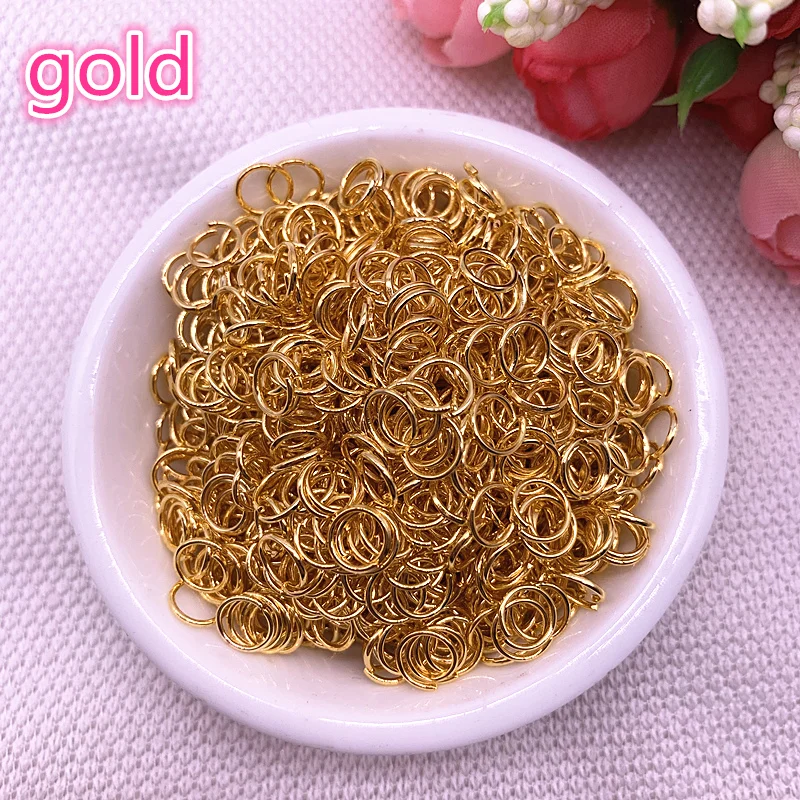 

4/6/8mm Gold Jump Ring Single Loop Open Jump Rings Split Rings for Jewelry Necklace Bracelet Chain Connector Findings Connector