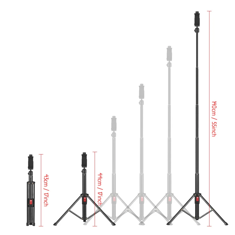 55inch Flexible Tripod Selfie Stick Support Stand with Remote for iPhone X 8 7 6 plus Samsung Galaxy 8/S8 GoPro Hero | Электроника