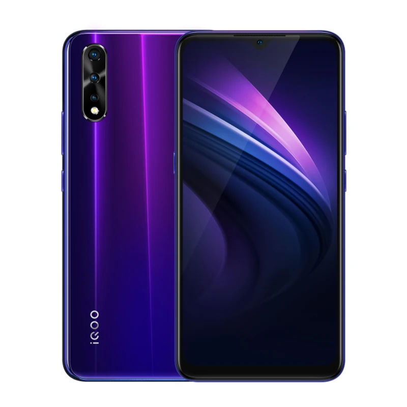 Авторизованный мобильный телефон Vivo IQOO Neo 4G LTE Android 9,0 Snapdragon 845 отпечаток пальца на экране 6,3" AMOLED 4500 мАч смартфон