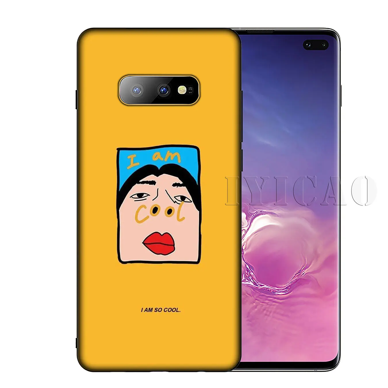 IYICAO Cute anime art Dog Soft Silicone Phone Case for Samsung Galaxy S20 Ultra S10 Lite S9 S8 Plus S6 S7 Edge S10e Cover |