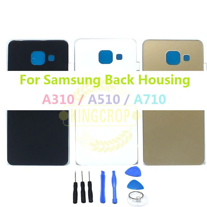 Новая задняя крышка для Samsung Galaxy A3 A5 A7 2016 A310 A510 A710 стеклянный корпус батарейный