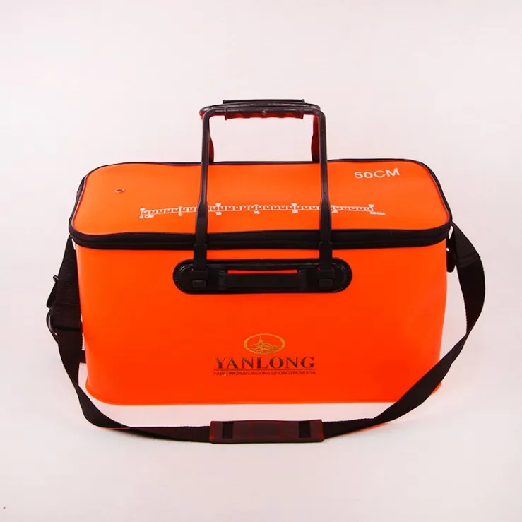 50x27x26 with handle Высокое качество 2 Цвет 30/35/40/45/50 см для отдыха на открытом воздухе EVA Ведро складное ведро Портативный Кемпинг Пеший Туризм ведро с ручкой сумки для рыбалки - Цвет: 50x27x26 with handle