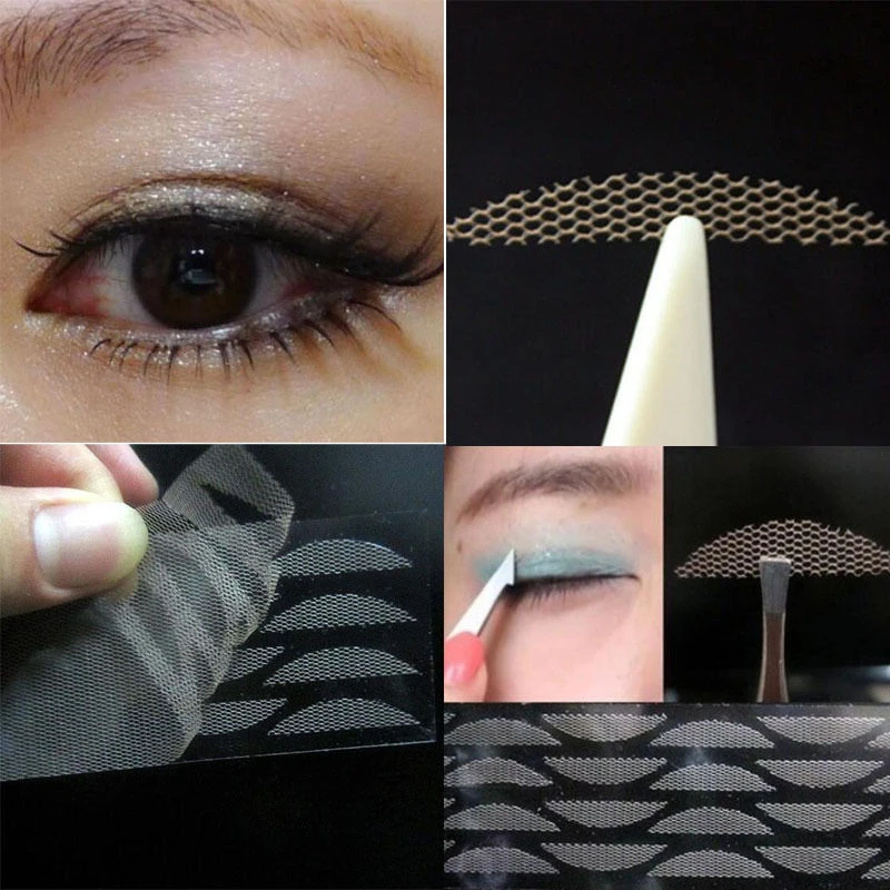 3D DIY 120 шт. сетка из марли кружева подводка для глаз стелс двойная лента век
