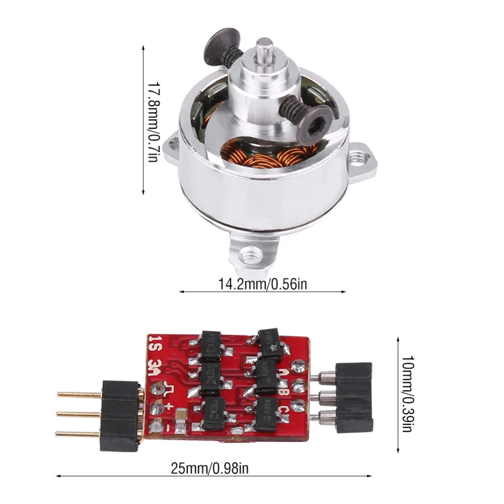 3A бесщеточный 1104 4500KV двигатель с ESC электронный контроллер скорости Набор для RC