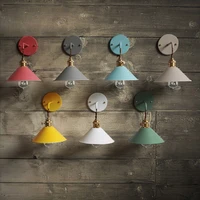 vintage industrial wall light lamp e27 e26 retro loft led wall light lamparas de pared hallway stairs iron wall lamp with switch