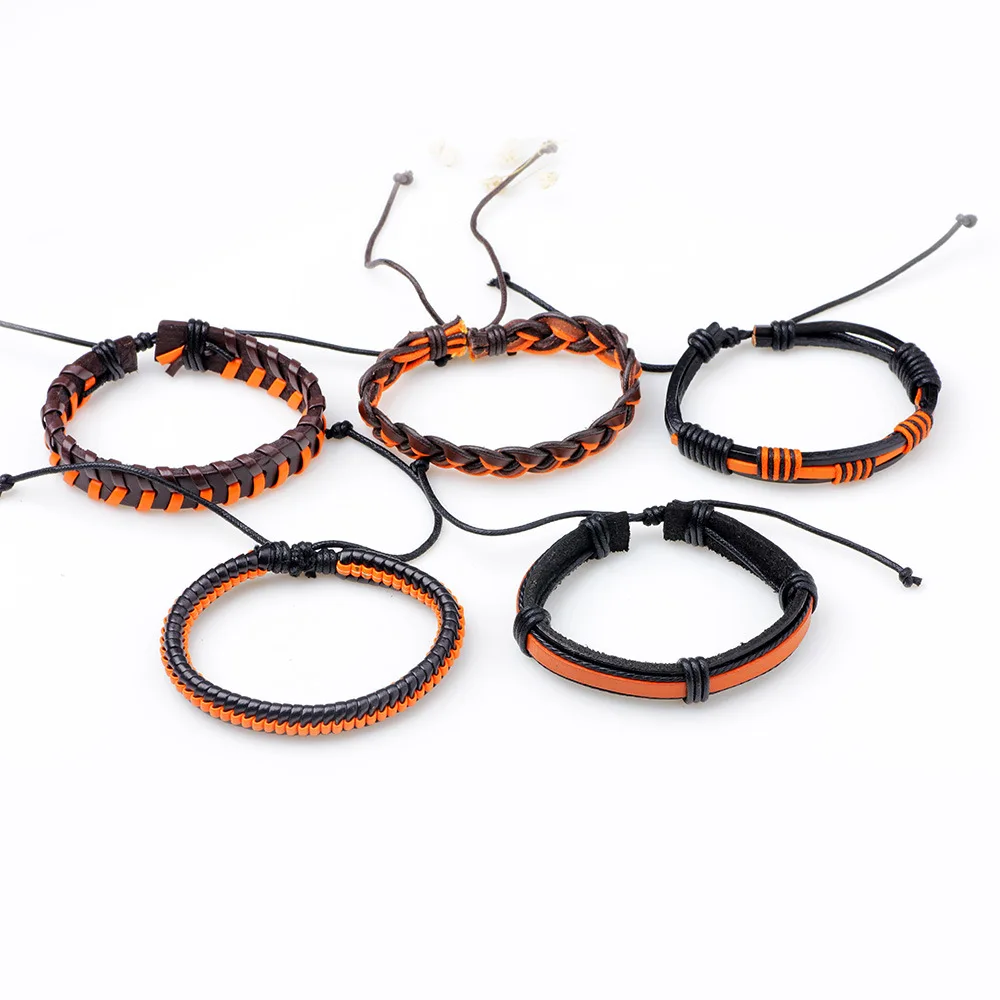 Женский кожаный браслет SIZZZ 19 5 см в европейском и американском стиле|bracelet