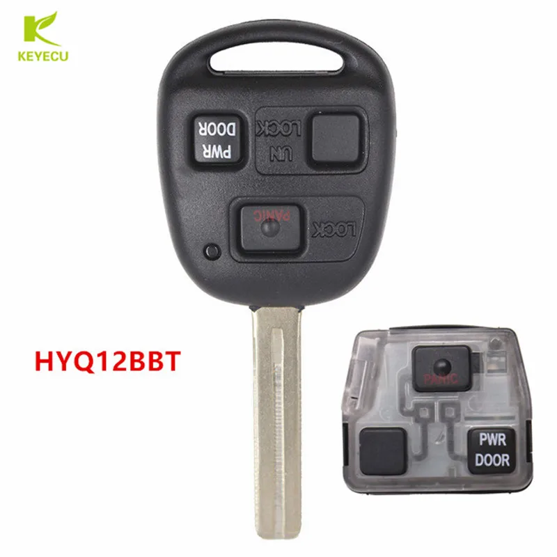 KEYECU Новый 3 кнопки Замена дистанционный ключ брелок от машины для Lexus EX330 RX330 FCC ID: