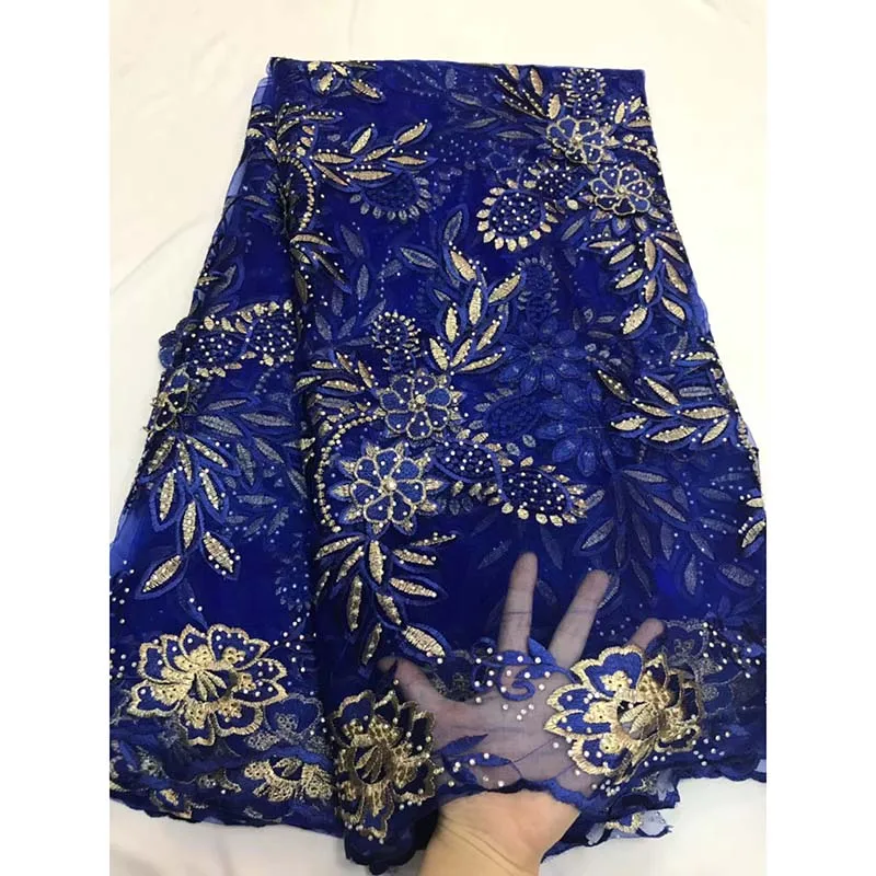 Bridal Lace African Fabric 2018 Wedding Dressing French Embroidery 5 Yard Tulle Heavy Beaded | Дом и сад